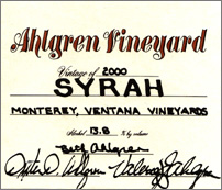 Ahlgren Vineyard Syrah